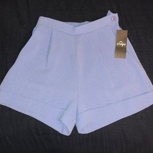 High Waisted Light Blue shorts